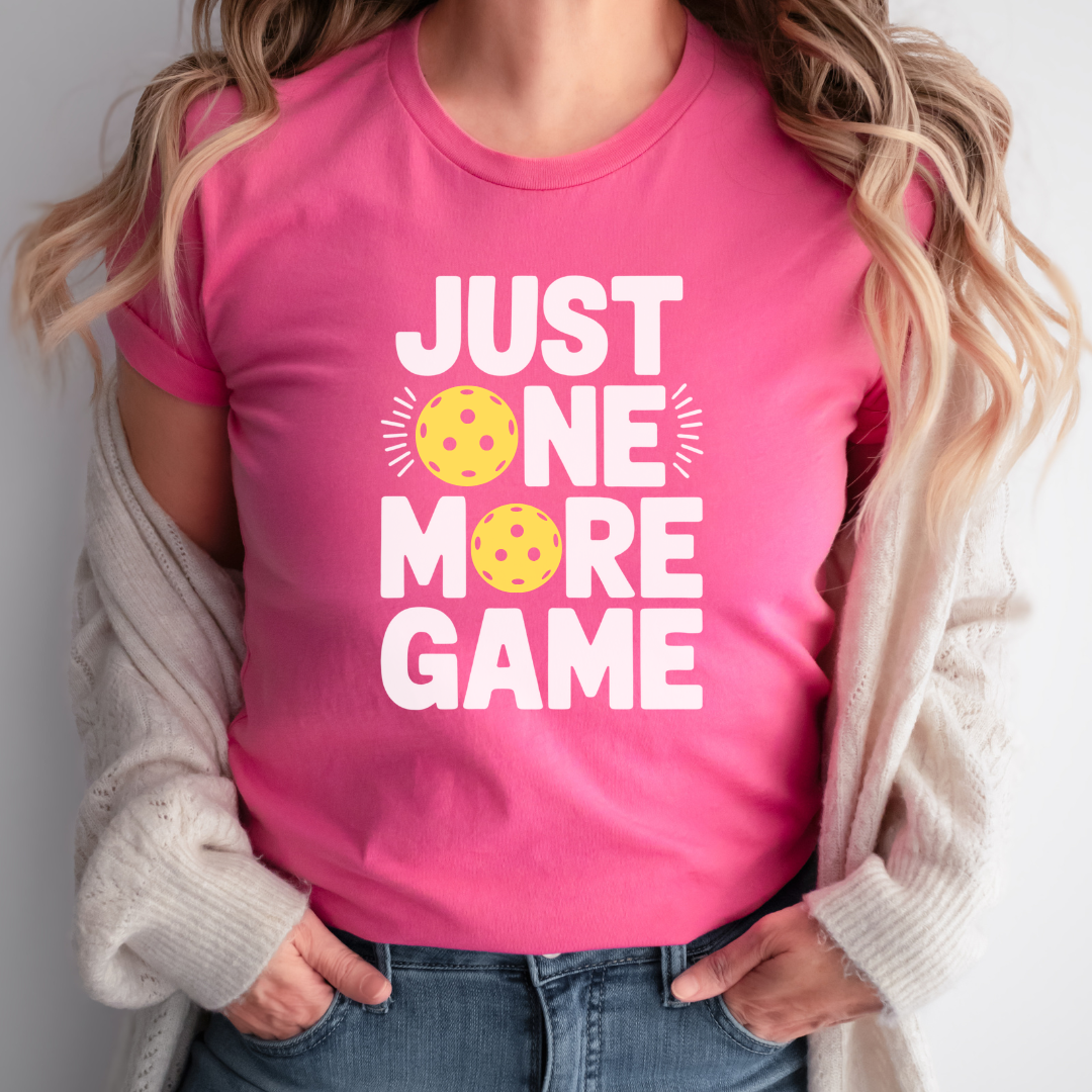 Just One More Game Pickleball Unisex Tee