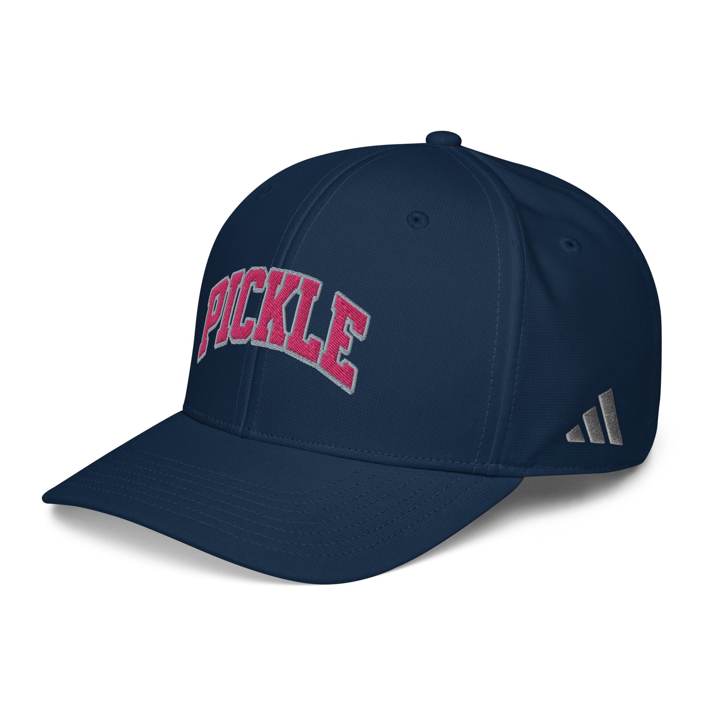 PICKLE Embroidered adidas Performance Cap - Pink Letters/Grey Outline