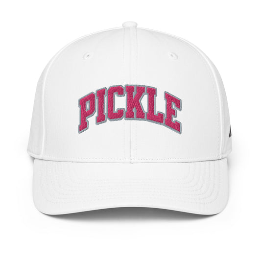 PICKLE Embroidered adidas Performance Cap - Pink Letters/Grey Outline