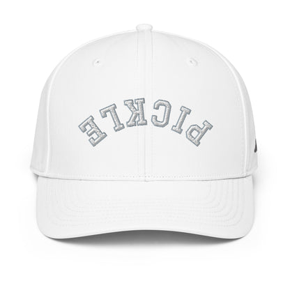 Upside Down Pickle Embroidered adidas Performance Cap - White Letters/Grey Outline