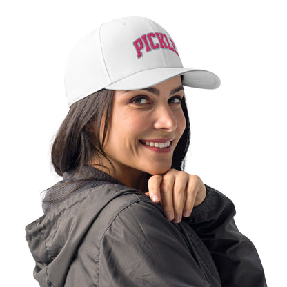 PICKLE Embroidered adidas Performance Cap - Pink Letters/Grey Outline