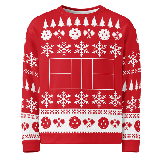 Red & White Unisex Ugly Christmas Sweatshirt