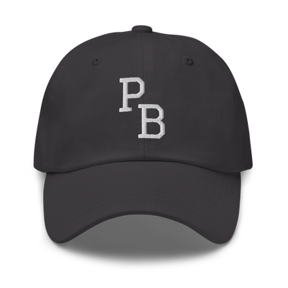 PB Letters Embroidered Pickleball Cap with Paddles on Back