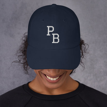 PB Letters Embroidered Pickleball Cap with Paddles on Back