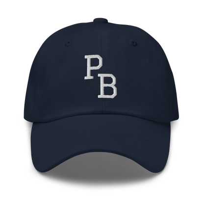 PB Letters Embroidered Pickleball Cap with Paddles on Back