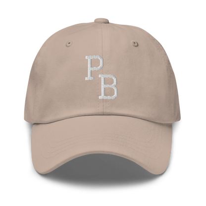 PB Letters Embroidered Pickleball Cap with Paddles on Back