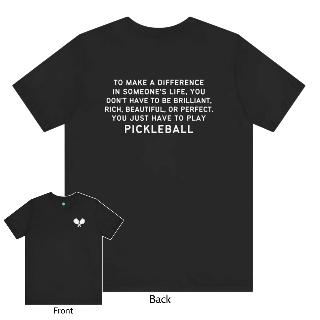 Make A Difference Pickleball Unisex Tee