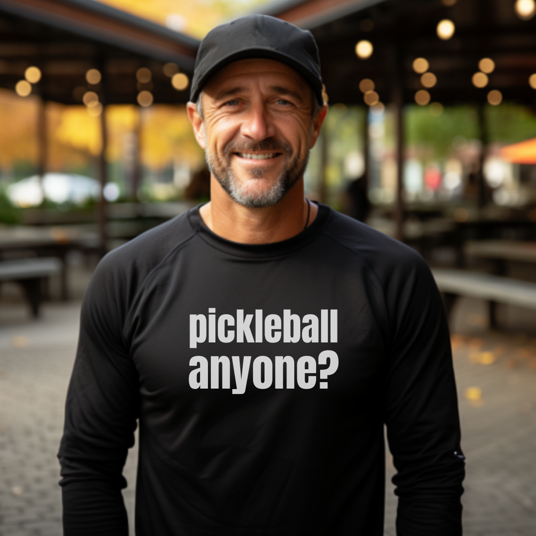 Pickleball Anyone? Unisex Long Sleeve Tee