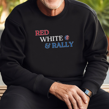 Red White & Rally Pickleball Unisex Sweatshirt