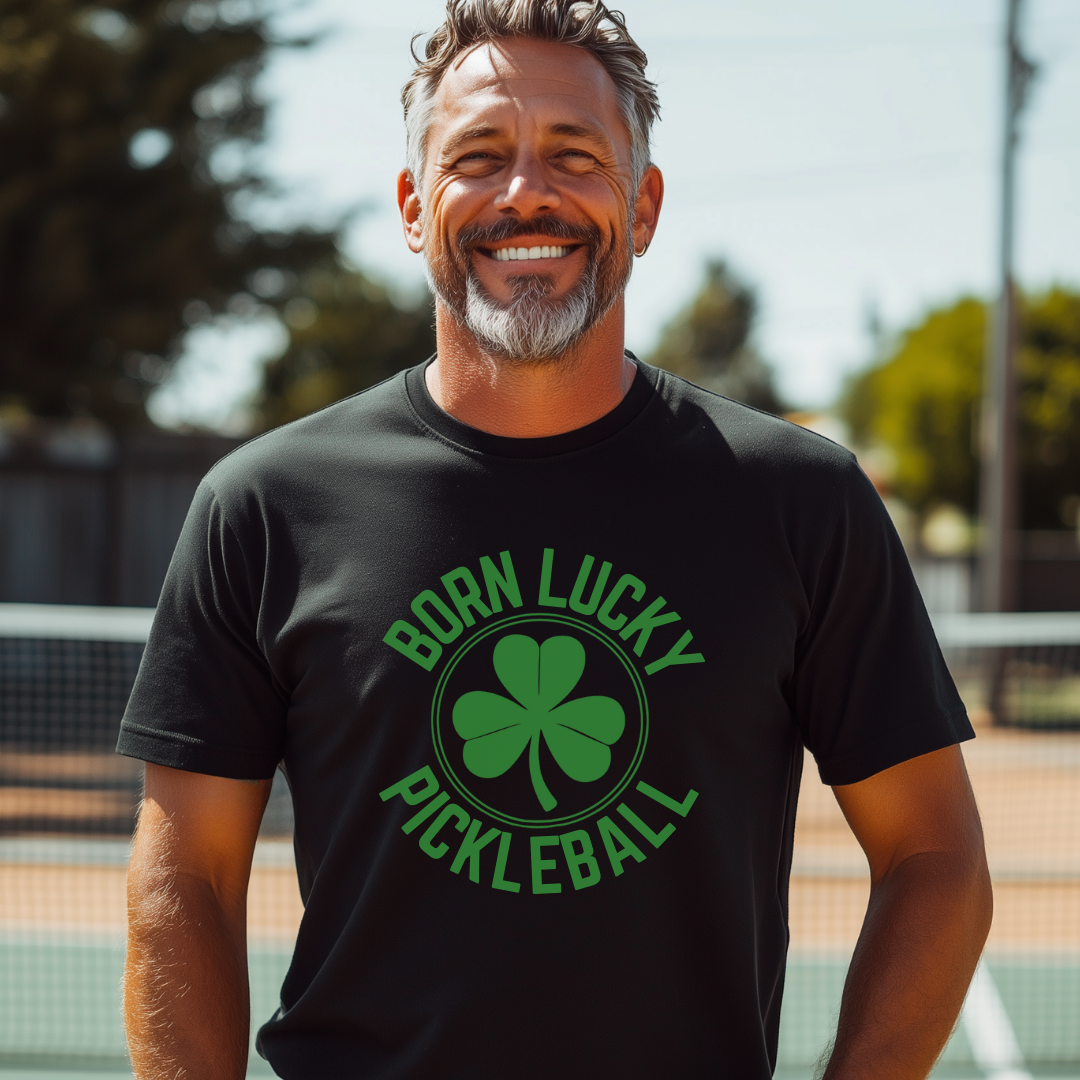 Born Lucky Pickleball Unisex Tee