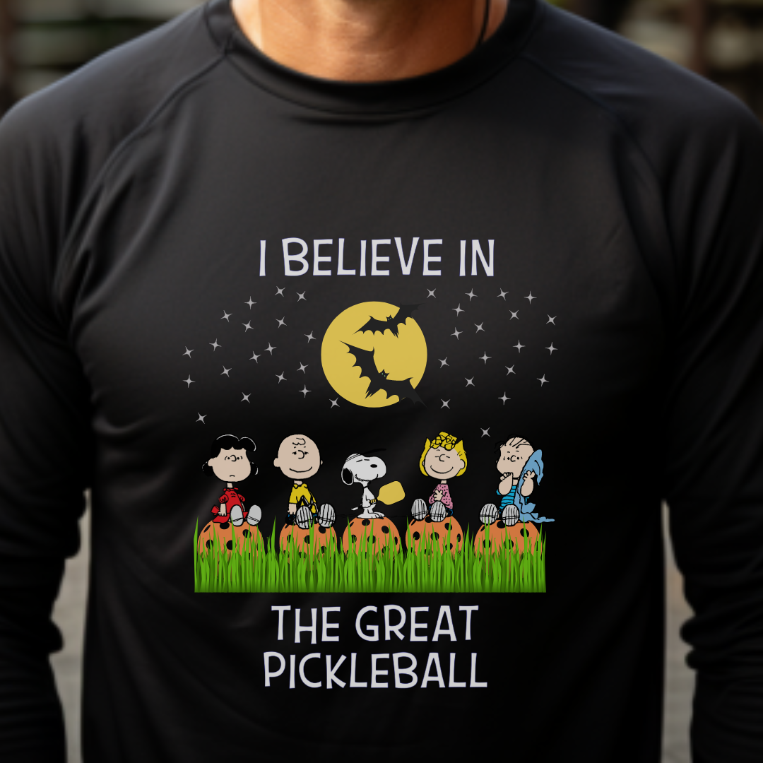 I Believe In The Great Pickleball Unisex Long Sleeve Tee