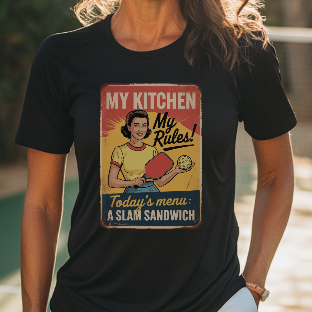 Slam Sandwich Retro Pickleball Unisex Tee