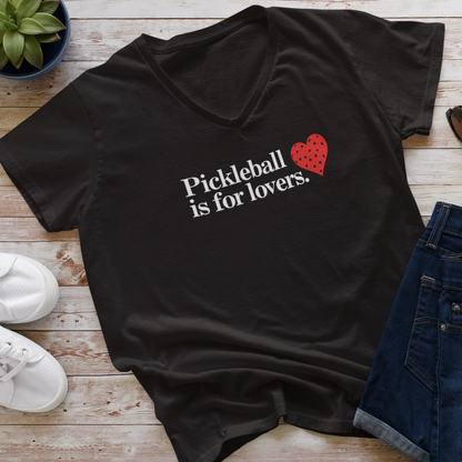 Pickleball Is For Lovers Unisex V-neck Tee