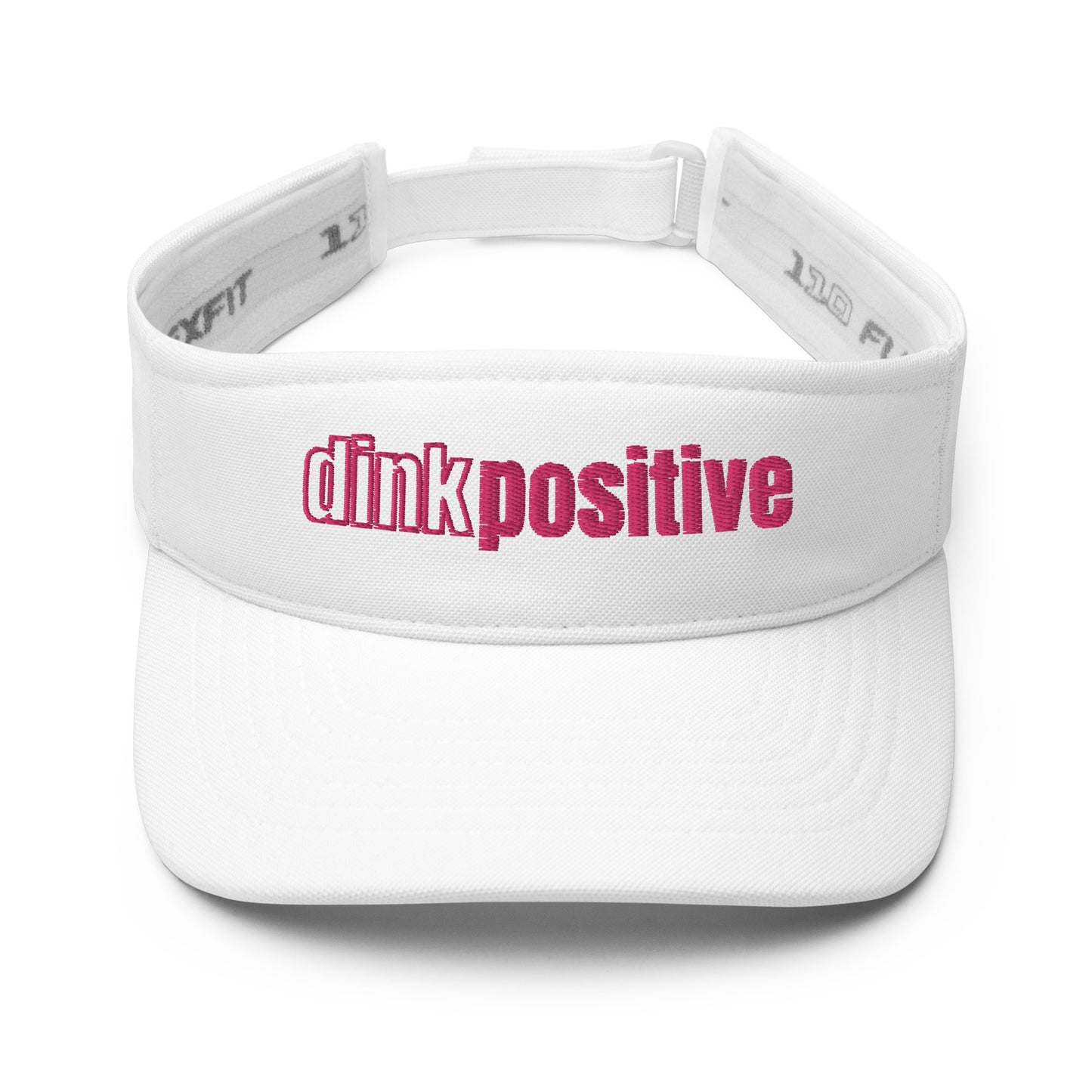 Dink Positive Pickleball Visor (white)