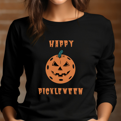 Happy Pickleween Unisex Long Sleeve Tee