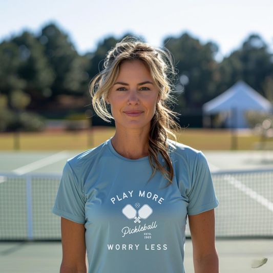 Play More Worry Less Women's Performance Tee