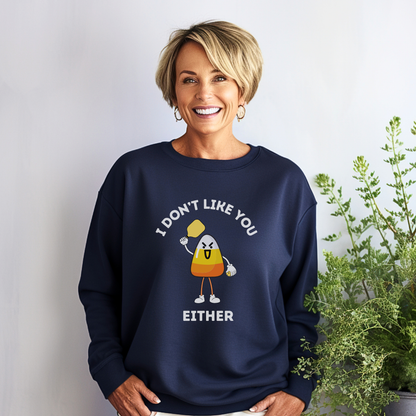 I Don't Like You Either Candy Corn Pickleball Unisex Sweatshirt