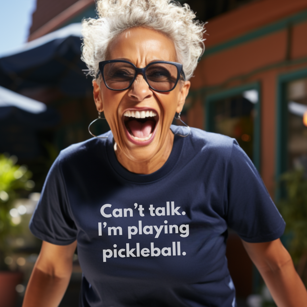 Can't Talk. I'm Playing Pickleball. Unisex Tee