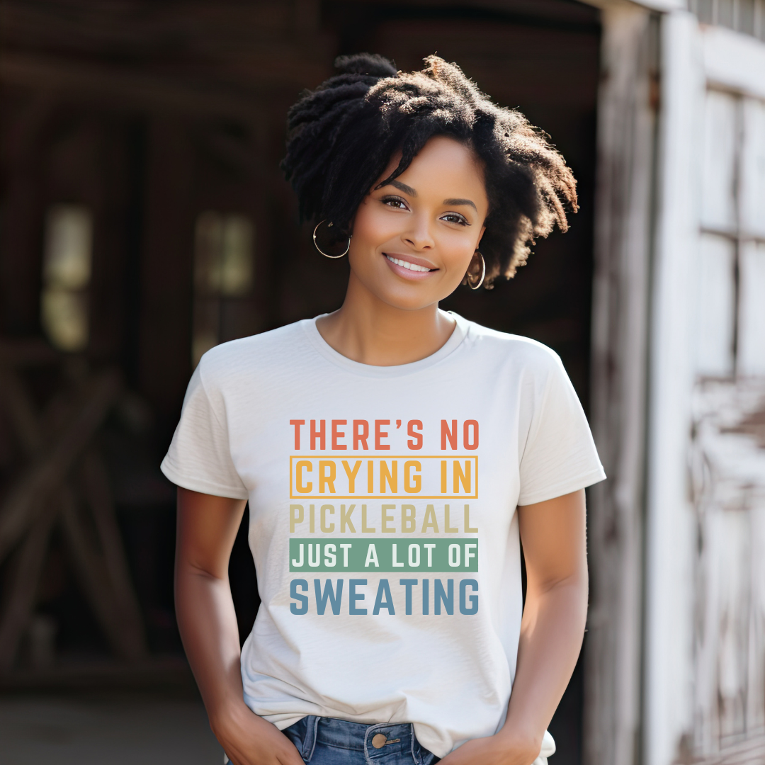 There's No Crying In Pickleball Unisex Tee