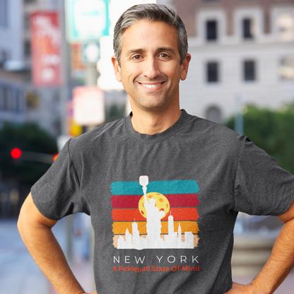 New York A Pickleball State of Mind Unisex Tee